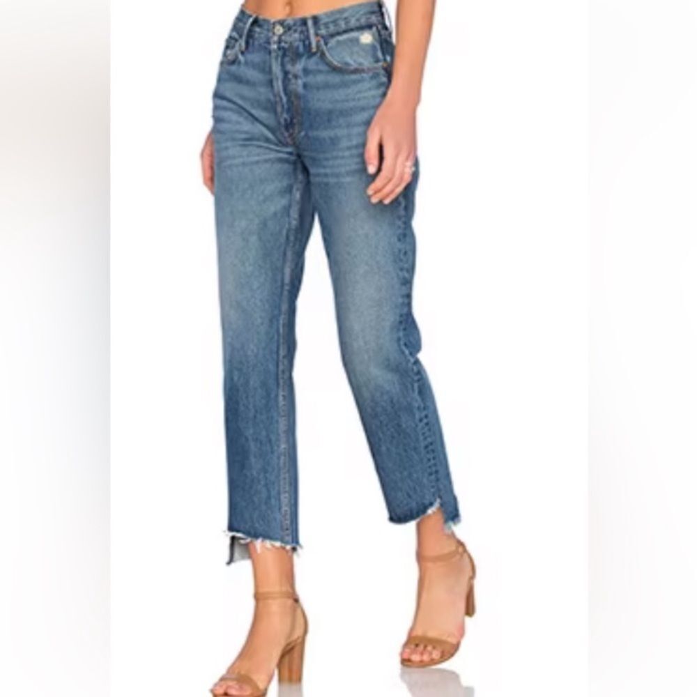 GRLFRND Helena Straight Leg Jean in Close To You Size 26